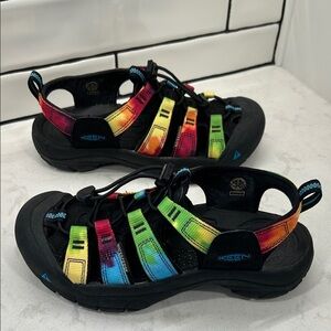 Keen Kids' Newport Retro Tye-Dye Adventure Waterproof Sandals